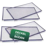 Novatool Novatool, Komposter + Gartensack, Garten-Komposter Deckel und Boden, Komposter mit erweiterbarem Stecksytem, pulverbeschichte (1000 l)