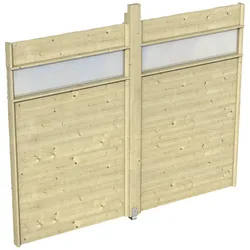 SKANHOLZ Wand für Pavillon »Toulouse«, Breite: 78,5 cm, Holz, natur - beige