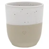 Eulenschnitt Becher Herz 0,32 l Weiß