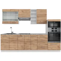 Vicco Küchenzeile Fame-Line 280 cm Eiche/Weiß