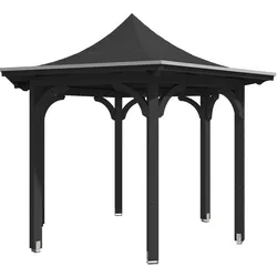 Skan Holz Pavillon Laube Versailles-anthrazit
