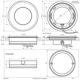 EVN LED-Bodeneinbauleuchte IP67 1174 lm