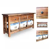 vidaXL Sideboard Altholz Massiv 100x30x50 cm