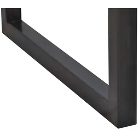 MiaMöbel Esstisch 180 x 90 x 77 cm Teak/Antikschwarz