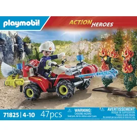 Playmobil Action Feuerwehr Quad löscht Heckenbrand 71825