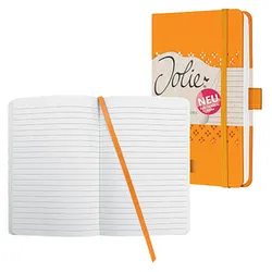 SIGEL Notizbuch Jolie® DIN A6 liniert, mangoorange Hardcover 174 Seiten