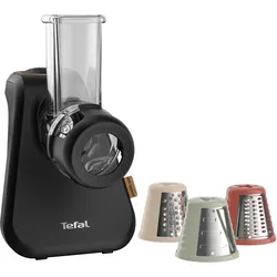 TEFAL Zerkleinerer "Eco Respect", schwarz, B:16cm H:28,2cm T:27cm, Zerkleinerer, Eco-Design, farblich codiertes Kegelsystem, platzsparend, MB77EN