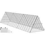 Vevor Hühnertunnel, 300 x 71 x 61,5 cm Hühnerkäfig für den Hof, tragbare Hühnertunnel für den Außenbereich, einfache Installation, Hühnerstall-Auslauf, geeignet für Hühner, Enten, Kaninchen