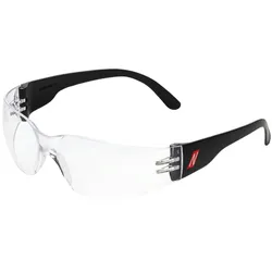 AS Arbeitsschutz Nitras Vision Protect Basic | 120 Schutzbrillen | schwarz | Kunststoff