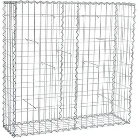 Estexo Gabione Steingabionen Steinkorb 100 x 100 x 30 cm