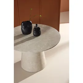 venture home Lanzo Esstisch Ø120cm Beige