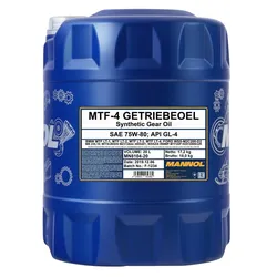 20l Mannol Getriebeöl Mtf-4 75w-80 Api Gl-4 Passend Für Bmw Mtf Lt-1/2/3/4 Mb 2: