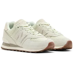 Sneaker NEW BALANCE "WL574", Gr. 40, mineral, Leder, Textil, sportlich, Schuhe, Topseller