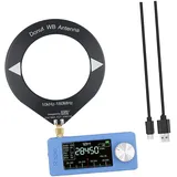 AsrMyjcx SI4732 Mini -Radio mit Loop Antenna SW, LW, SSB, LSB, USB, AM, 1,9 "Bildschirmpocket -Größe Radio wiederaufladbar zum Wanderungen nach Hause, Blau Schwarz