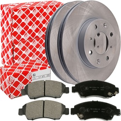 Febi Bremsscheiben Ø240mm + Beläge Vorne Passend Für Honda Civic V+vi: Bremsbelagsatz, Scheibenbremse Fte: 9010382 Fte: Bl1806a2 Optimal: Bp74712 Delp