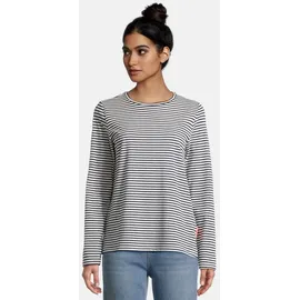 salzhaut Longsleeve SANGELN Navy Offwhite, XS - XS