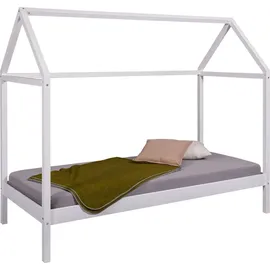 Interlink Hausbett Sun Road 90 x 200 cm Kiefer massiv weiß