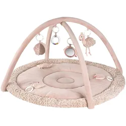 Fehn Spielbogen mit 3-D-Activity-Decke Flamingo, rosa