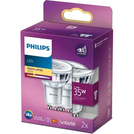 Philips LED-Spot 391855 3,5W GU10 warmweiß 2 St.
