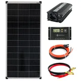 solartronics Solar Set 1x100Watt 12V Mono 1200mm Wandler 600W 10A Regler gelb