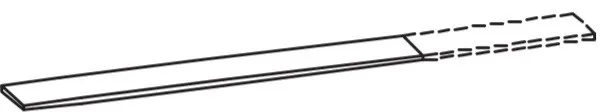 Artiqua Ablageboard breitenvariabel, Oxid Dunkelgrau quer, 077-ABL-20-723 077-ABL-20-723