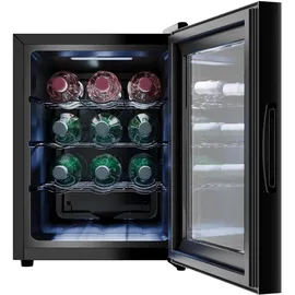 Tristar Tris, Weinkühlschrank Freistehend, Schwarz