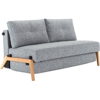 Innovation Living Schlafsofa Cubed Eiche Stoff Grau Granit 140 cm