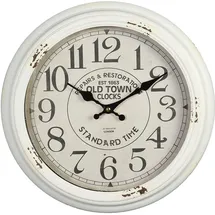 Ambiente Haus Wanduhr 37,0 cm 37cm weiß