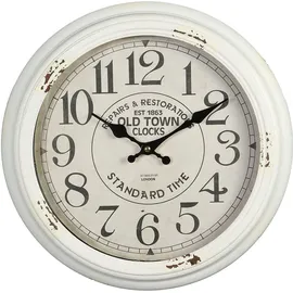 Ambiente Haus Wanduhr 37,0 cm 37cm weiß