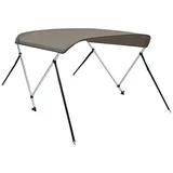 vidaXL 2-Bow Bimini Top Grau 180x150x110 cm