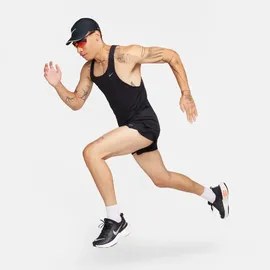 Nike Fast Dri-FIT Singlet Lauf-Tanktop Herren 010 black/reflective silv S