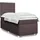 vidaXL Boxspringbett 140 x 200 cm Dunkelbraun