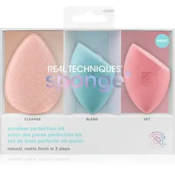 Real Techniques Sponge+ Poreless Perfection Geschenkset für Haut mit kleinen Makeln