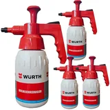 Würth Drucksprühgerät 4 x Würth Pumpsprühflasche 1 Liter für Bremsenreiniger 0891503002