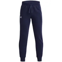 Under Armour Rival Fleece Jogginghose Jungen 410 midnight navy/white XS 122-127 cm