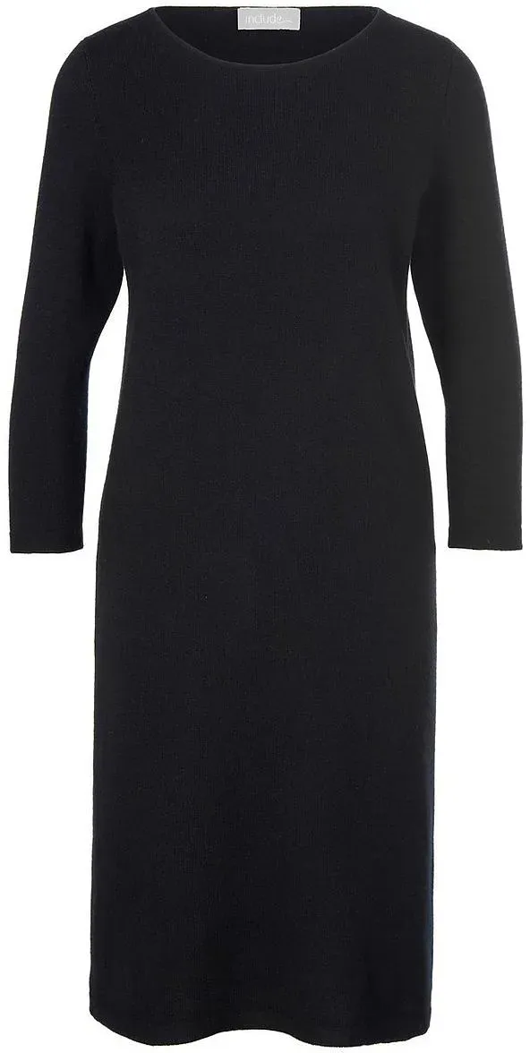 Strickkleid Schurwolle und Kaschmir include schwarz, 46