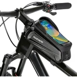 Wasserdichte Fahrrad-Handyhalterungstaschen, Vorderrahmen-Oberrohrtasche mit Touchscreen-Handyhalterung