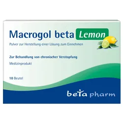 Macrogol beta Lemon 10 St Pulver zur Herstellung einer Lösung zum Einnehmen