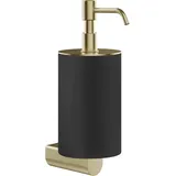 GESSI Rilievo, Seifenspender Wandmontage, Becher Schwarz matt, 59514727, Farbe: Messing gebürstet