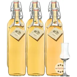 Prinz Alte Sorten Kombi – je 2 x 1L Alte Marille, Williamsbirne & Wald-Himbeere