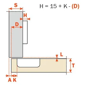 SO-Tech Topfband Serie 200 Eckanschlag 110° Silber