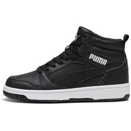 Puma Rebound V6 MID WTR JR Sneaker Kinder 01 - PUMA black/PUMA white 38.5