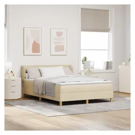 vidaXL Boxspringbett 140 x 200 cm Creme