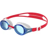 Speedo Unisex Kinder Junior Hydropure Junior Schwimmbrille, Rot/Weiß/Blau, Einheitsgröße