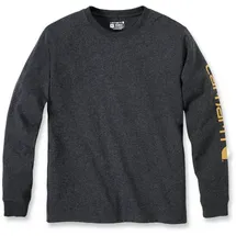 CARHARTT Langarmshirt grau/orange XXL