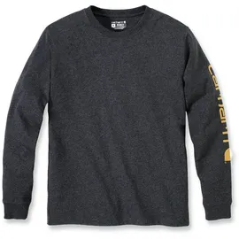 CARHARTT Langarmshirt grau/orange XXL