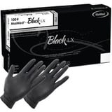 Maimed Einmalhandschuhe LX PF Latex, puderfrei, 74448, schwarz, 100 Stück, Größe XL