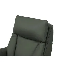 Hukla Relaxsessel Pascal Leder 83 x 105 x 90 cm Grün drehbar