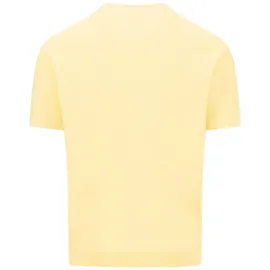 FYNCH-HATTON regular fit T-Shirt mit Leinen-Anteil in Strick-Optik, gelb, XL
