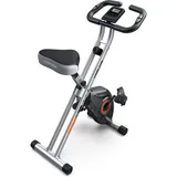 YOSUDA Heimtrainer Fahrrad Klappbar,Ergometer 150kg Belastbar, Hometrainer 8 Magnetische Widerstandsstufen,Leise & Bequem, LCD-Monitor, höhenverstellbarer Sitz (2-IN-1 Fahrrad)